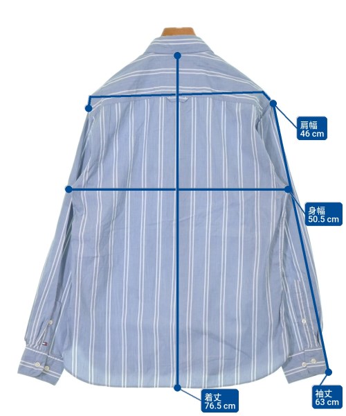 TOMMY JEANS（トミージーンズ）カジュアルシャツ 青 サイズ:M メンズ/2200649903184