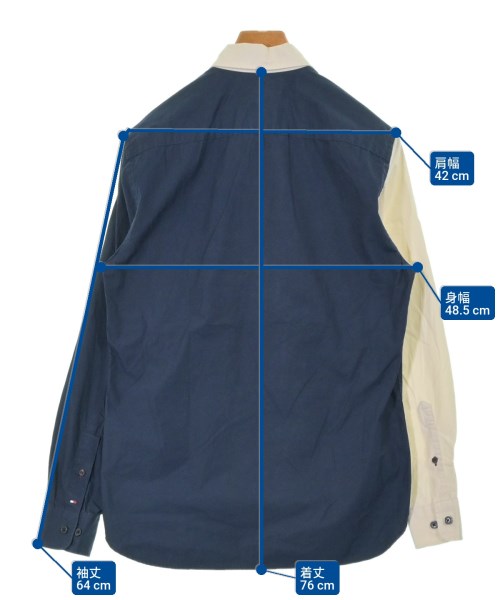 TOMMY JEANS（トミージーンズ）カジュアルシャツ 紺 サイズ:S メンズ/2200649903214