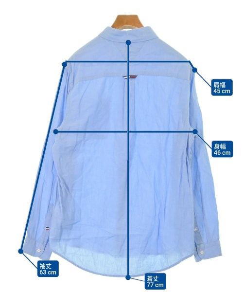 TOMMY JEANS（トミージーンズ）カジュアルシャツ 青 サイズ:M メンズ/2200649903337