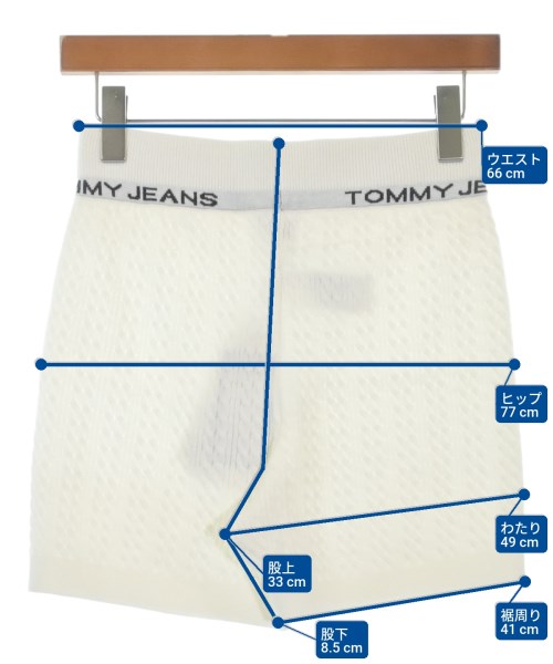 TOMMY JEANS（トミージーンズ）ショートパンツ 白 サイズ:-(M位) レディース/2200618247349
