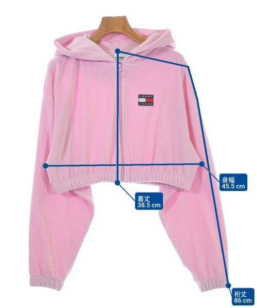 TOMMY JEANS（トミージーンズ）パーカー ピンク サイズ:XS レディース/2200702824098
