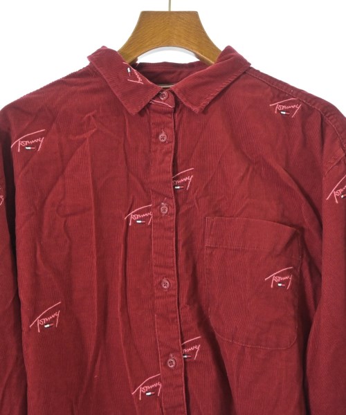 TOMMY JEANS（トミージーンズ）カジュアルシャツ 赤 サイズ:S レディース/2200683314045