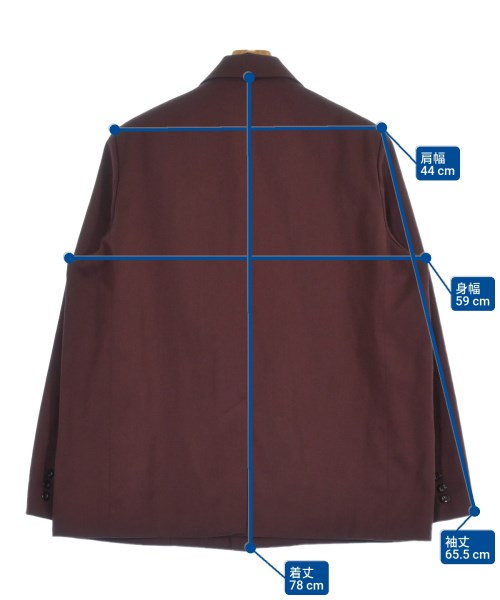 JIEDA（ジエダ）テーラードジャケット 赤 サイズ:2(M位) メンズ/2200632554010