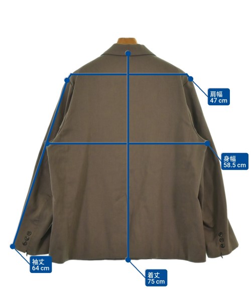 JIEDA（ジエダ）カジュアルジャケット 茶 サイズ:2(M位) メンズ/2200606808019