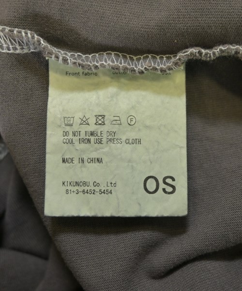 JIEDA（ジエダ）Tシャツ・カットソー グレー サイズ:ONE メンズ/2200658818110