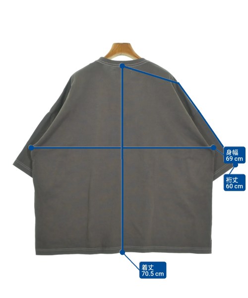 JIEDA（ジエダ）Tシャツ・カットソー グレー サイズ:ONE メンズ/2200658818110