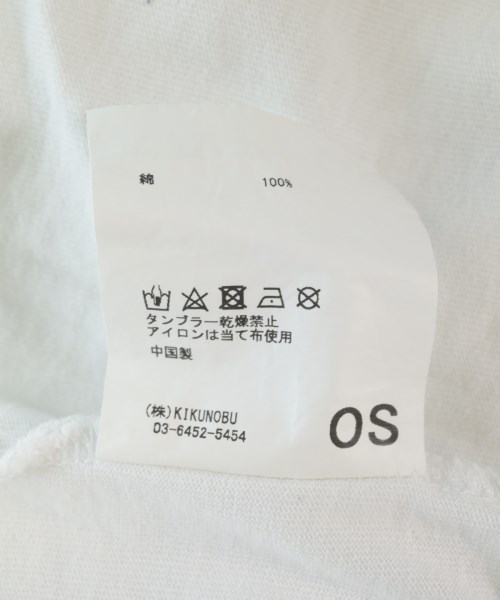 JIEDA（ジエダ）Tシャツ・カットソー 白 サイズ:ONE メンズ/2200716654087