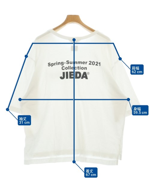 JIEDA（ジエダ）Tシャツ・カットソー 白 サイズ:ONE メンズ/2200716654087