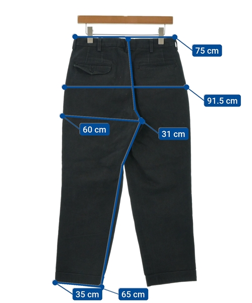 BROWN by 2tacs（ブラウン　バイ　ツータックス）チノパン 紺 サイズ:S メンズ/2200451371041