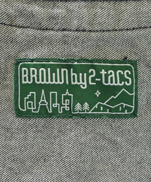 BROWN by 2tacs（ブラウン　バイ　ツータックス）カジュアルシャツ 紺 サイズ:L メンズ/2200606836081