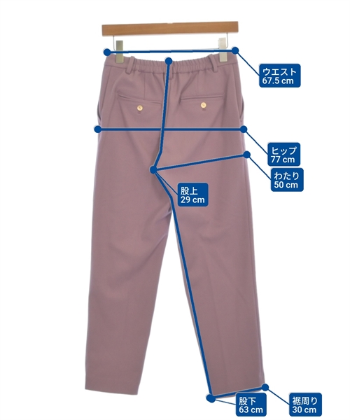 MICA&DEAL（マイカアンドディール）スラックス 紫 サイズ:36(S位) レディース/2200627862052