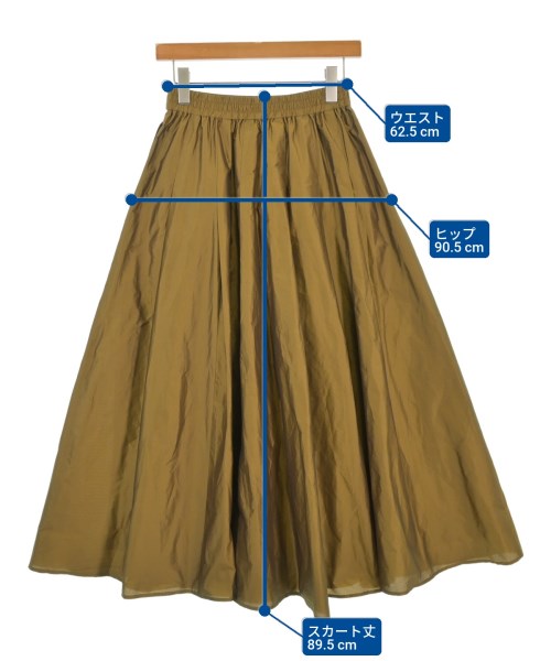 MICA&DEAL（マイカアンドディール）ロング・マキシ丈スカート 茶 サイズ:F レディース/2200670078042