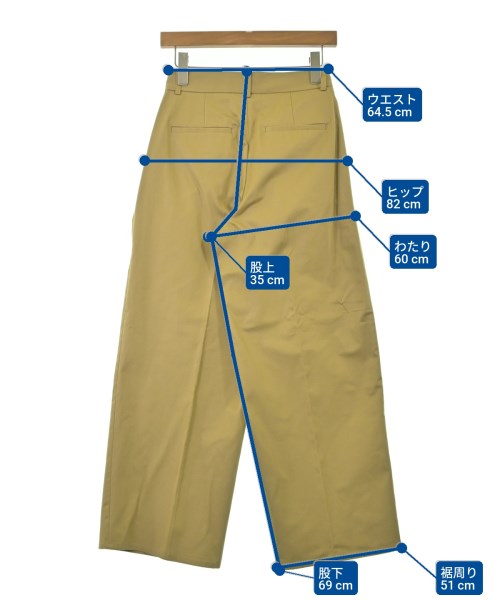 MICA&DEAL（マイカアンドディール）スラックス ベージュ サイズ:34(XS位) レディース/2200675497015