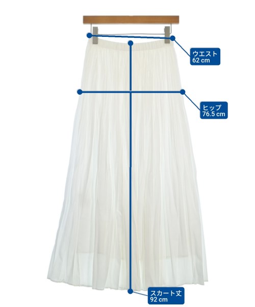 MICA&DEAL（マイカアンドディール）ロング・マキシ丈スカート 白 サイズ:F レディース/2200668974134