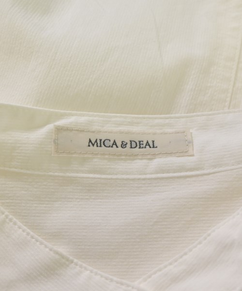 MICA&DEAL（マイカアンドディール）シャツワンピース 白 サイズ:F レディース/2200718075040