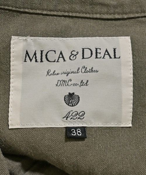 MICA&DEAL（マイカアンドディール）シャツワンピース カーキ サイズ:38(M位) レディース/2200723475071