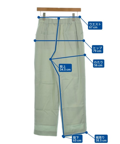 un dix cors（アンディコール）スラックス 緑 サイズ:38(M位) レディース/2200629231030