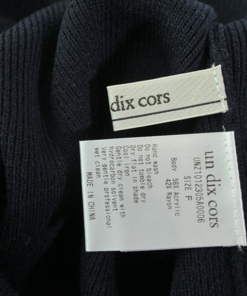 un dix cors（アンディコール）ニット・セーター 黒 サイズ:F レディース/2200667789036