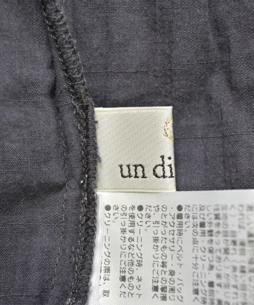 un dix cors（アンディコール）シャツワンピース グレー サイズ:F レディース/2200674769120