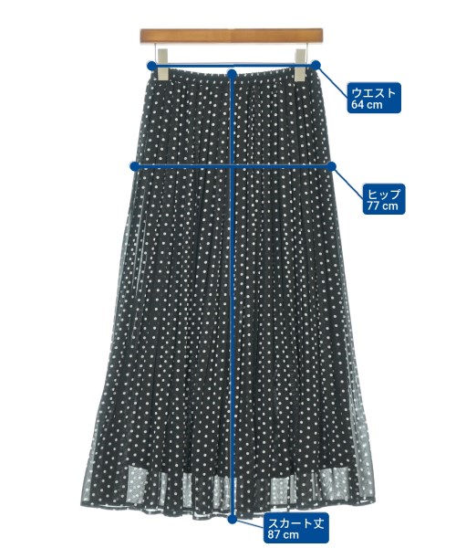 un dix cors（アンディコール）ロング・マキシ丈スカート 黒 サイズ:F レディース/2200676095098