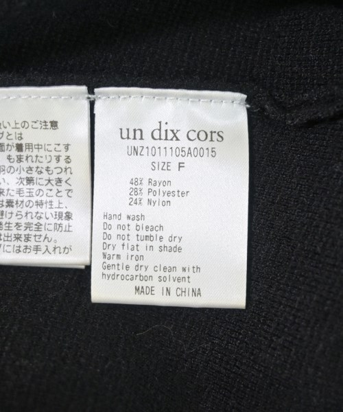 un dix cors（アンディコール）ニット・セーター 黒 サイズ:F レディース/2200714842578