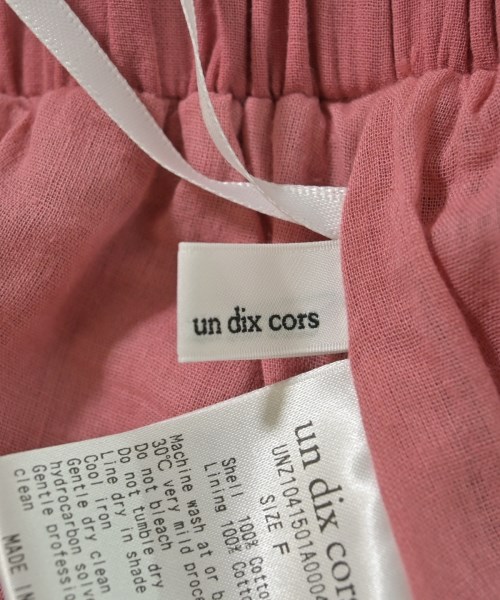 un dix cors（アンディコール）ロング・マキシ丈スカート ピンク サイズ:F レディース/2200651858137