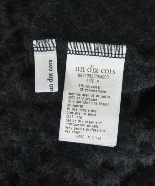 un dix cors（アンディコール）ブラウス 黒 サイズ:F レディース/2200662056140