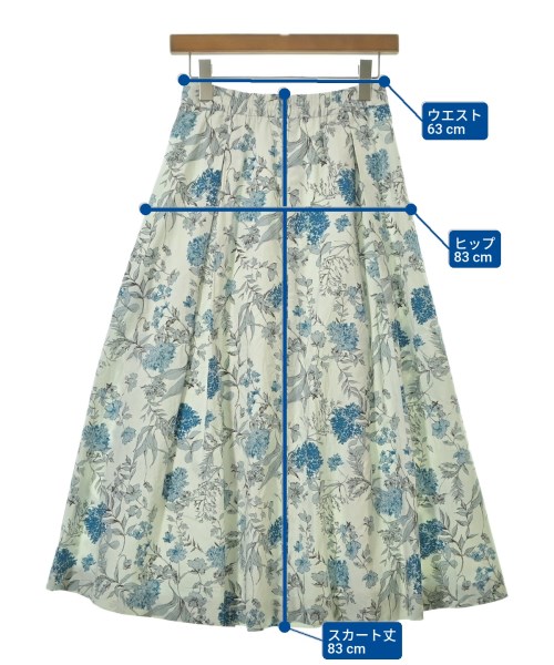 La TOTALITE（ラトータリテ）ロング・マキシ丈スカート 白 サイズ:36(S位) レディース/2200635624017