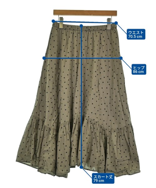La TOTALITE（ラトータリテ）ロング・マキシ丈スカート カーキ サイズ:38(M位) レディース/2200631628033