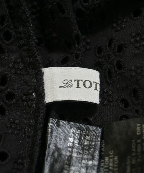 La TOTALITE（ラトータリテ）ブラウス 黒 サイズ:-(XL位) レディース/2200631628064