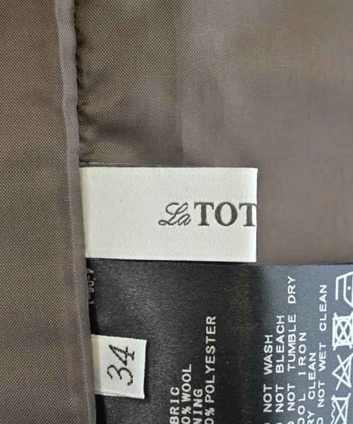 La TOTALITE（ラトータリテ）ひざ丈スカート 白 サイズ:34(XS位) レディース/2200628684028