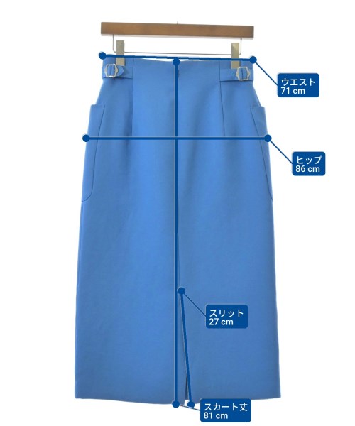 La TOTALITE（ラトータリテ）ロング・マキシ丈スカート 青 サイズ:38(M位) レディース/2200637848077