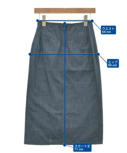 La TOTALITE（ラトータリテ）ロング・マキシ丈スカート 紺 サイズ:36(S位) レディース/2200614601053