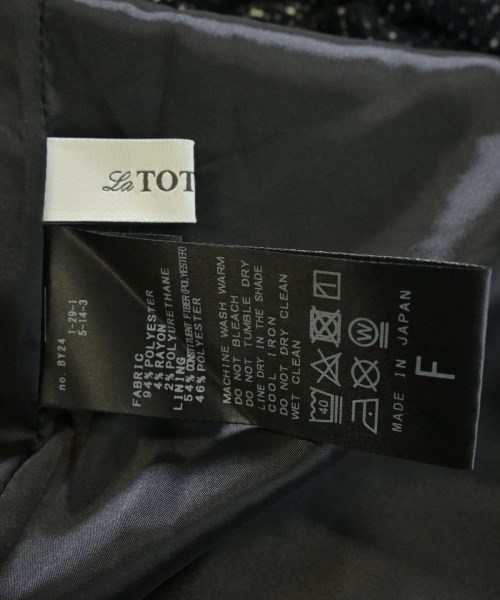La TOTALITE（ラトータリテ）ワンピース 黒 サイズ:F レディース/2200623546079