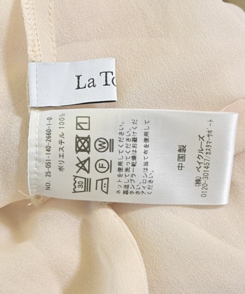 La TOTALITE（ラトータリテ）ブラウス ベージュ サイズ:F レディース/2200621122039