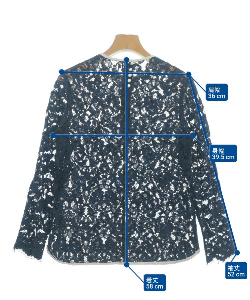 La TOTALITE（ラトータリテ）ブラウス 紺 サイズ:-(M位) レディース/2200627750113