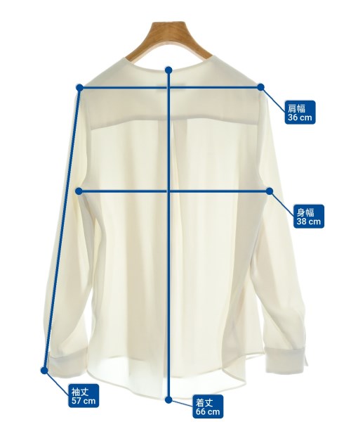 La TOTALITE（ラトータリテ）カジュアルシャツ 白 サイズ:36(S位) レディース/2200615372044