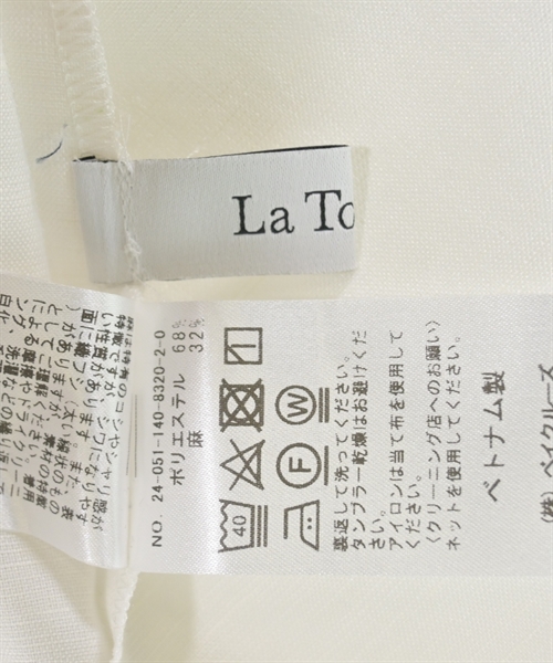 La TOTALITE（ラトータリテ）ブラウス 白 サイズ:F レディース/2200609087039