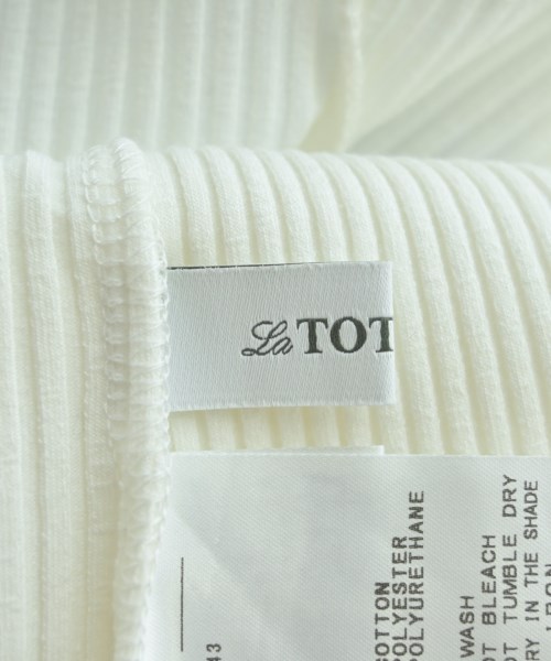 La TOTALITE（ラトータリテ）Tシャツ・カットソー 白 サイズ:-(M位) レディース/2200611729262