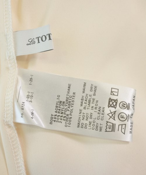 La TOTALITE（ラトータリテ）Tシャツ・カットソー 白 サイズ:F レディース/2200611478108