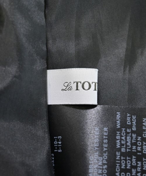 La TOTALITE（ラトータリテ）ワンピース 黒 サイズ:36(S位) レディース/2200670864102
