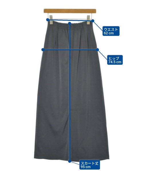 La TOTALITE（ラトータリテ）ロング・マキシ丈スカート グレー サイズ:38(M位) レディース/2200673624239