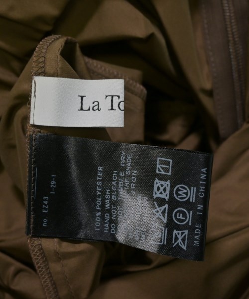 La TOTALITE（ラトータリテ）ロング・マキシ丈スカート 茶 サイズ:-(S位) レディース/2200673649133