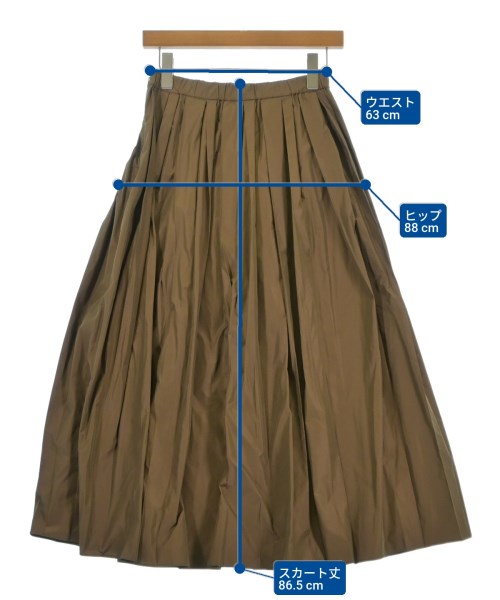 La TOTALITE（ラトータリテ）ロング・マキシ丈スカート 茶 サイズ:-(S位) レディース/2200673649133