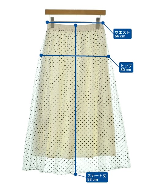 La TOTALITE（ラトータリテ）ロング・マキシ丈スカート 白 サイズ:-(M位) レディース/2200678109038