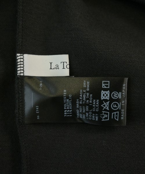 La TOTALITE（ラトータリテ）ブラウス 黒 サイズ:F レディース/2200678563038