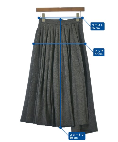 La TOTALITE（ラトータリテ）ロング・マキシ丈スカート グレー サイズ:36(S位) レディース/2200678563045