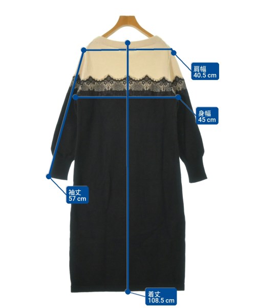 La TOTALITE（ラトータリテ）ワンピース 黒 サイズ:F レディース/2200647689011