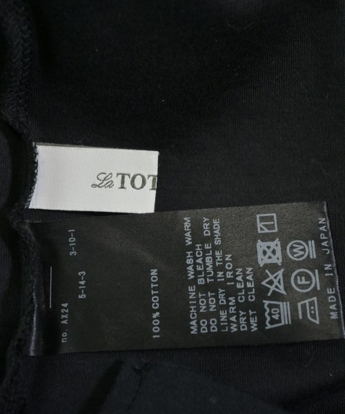 La TOTALITE（ラトータリテ）ノースリーブ 黒 サイズ:F レディース/2200656932061