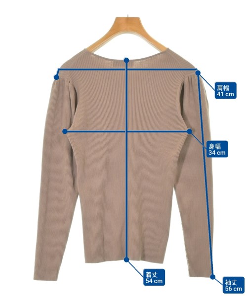 La TOTALITE（ラトータリテ）ニット・セーター 茶 サイズ:F レディース/2200657417055